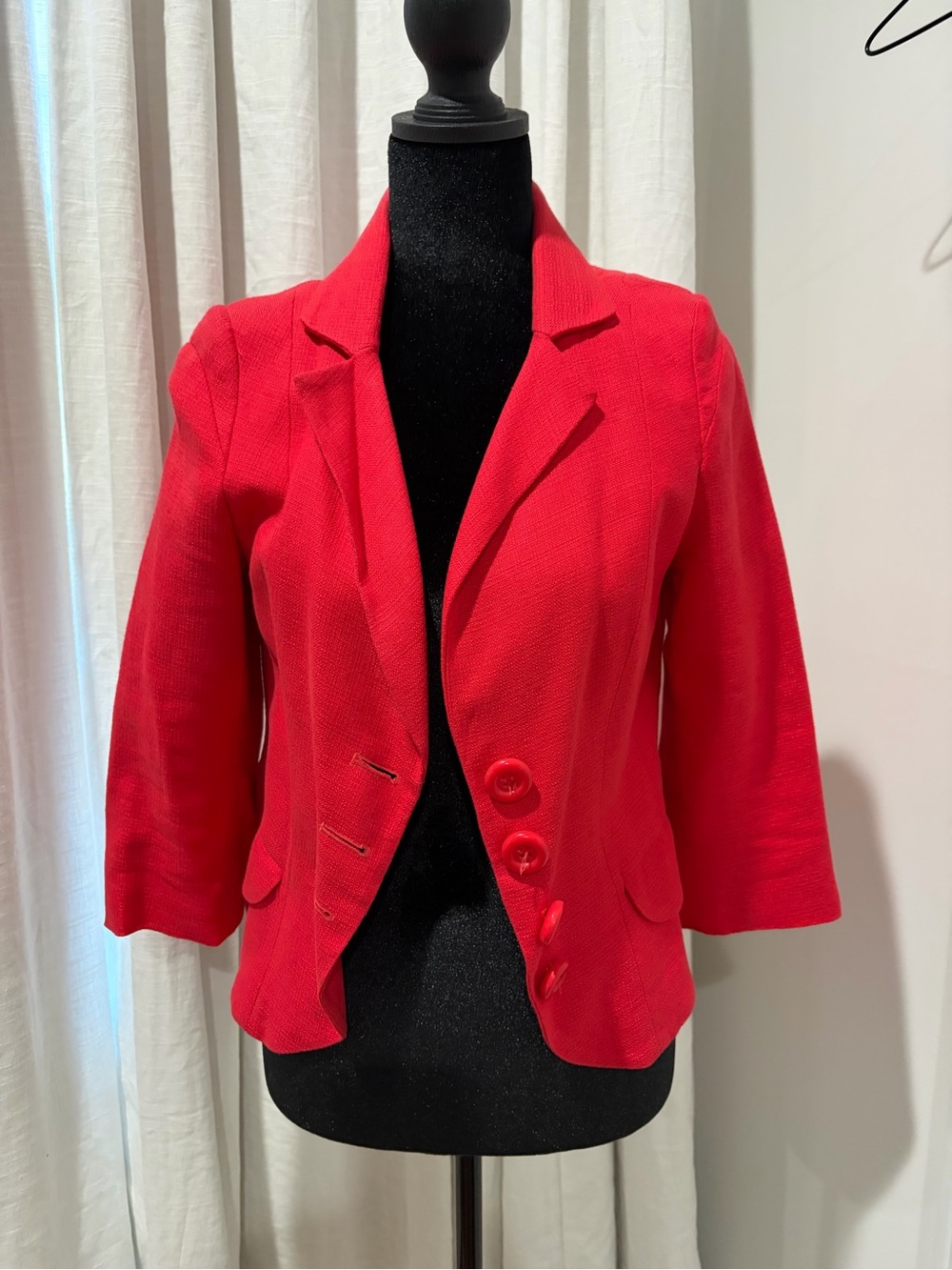 Mango Women's Bright Red Tailored Blazer